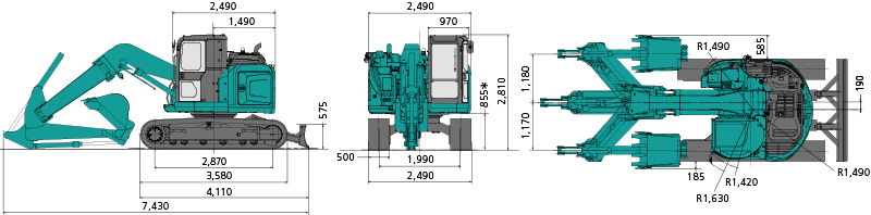 SK130UR-5 全体図